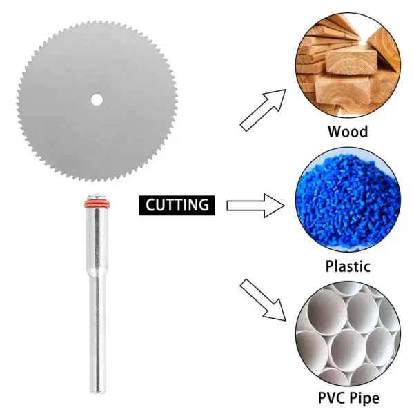 11PCS Micro Circular Saw Blade Accessory Electric Grinding Cutting Disc Metal Cutter Rotary Tool Electric Tool Wood Cut - Imagem 6