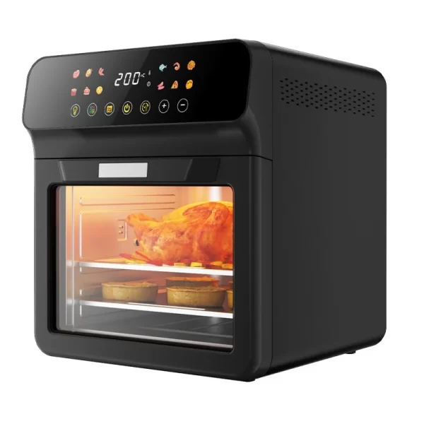 Forno inteligente multifuncional de grande capacidade personalizado, fritadeira de ar quadrada, forno de micro-ondas novo, multifuncional elétrico quadrado