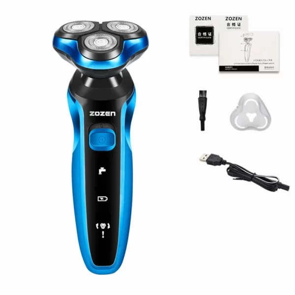 Barbeador Elétrico Barbeador Elétrico Máquina de Cortar Pelos Corporais Máquina de Barbear para Homens Mulheres Máquina de Cortar Barba Rotativa Aparador À Prova D'água - Imagem 13