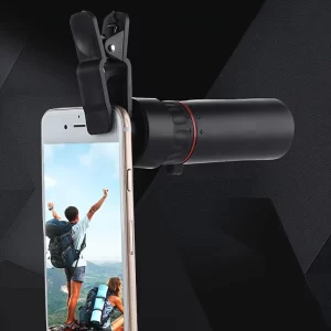 Telescópio monocular hd 2000x25, mini telescópio portátil para celular, acampamento ao ar livre, caça, observação de pássaros