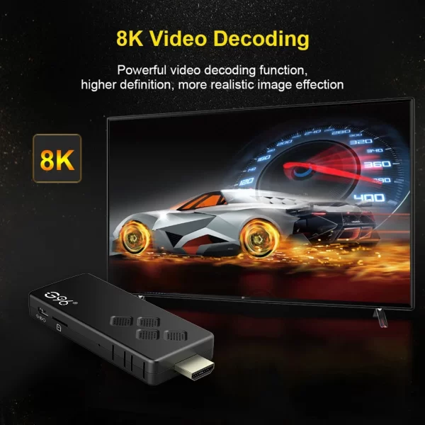 G96 Smart Tv stick Android13.0 Q2 Allwinner H313 BT5.0 Google Voice 4k Dual Wifi Youtube Multi Language Streaming Media Player - Imagem 6