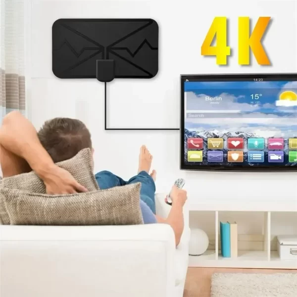 3600 Miles TV Antenna Upgraded Newest HDTV Indoor Digital Amplified TV Antennas - Imagem 5