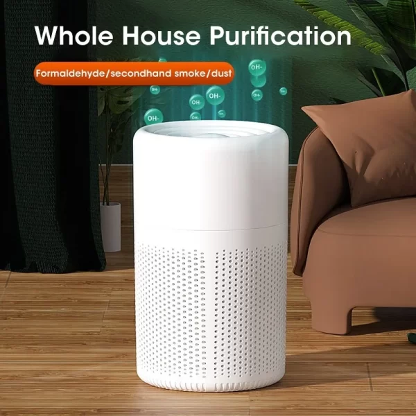 Air Purifier H13 True HEPA Filter 2-in-1 Deodorizing Air Cleaner for Home Allergies and Pets Hair,Smokers in Bedroom - Imagem 3
