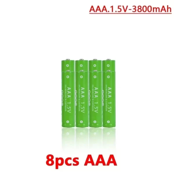 1.5V Rechargeable AA  AAA 4.8-3.8Ah Battery For Torch Toys Clock MP3 Player Replace Ni-Mh Battery Delivery within 15-25 days - Imagem 14