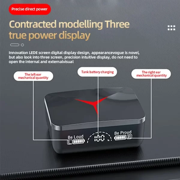 NEW M90pro wireless bluetooth tws in-ear true wireless noise reduction stereo sports earphones - Imagem 3