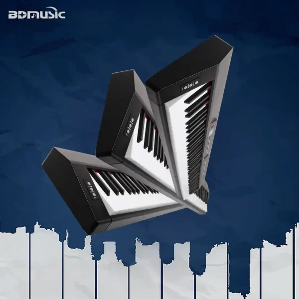 88 Key piano with MIDI and velocity piano keyboard instruments with plastic keys digital synthesizer music keyboard for school - Imagem 6