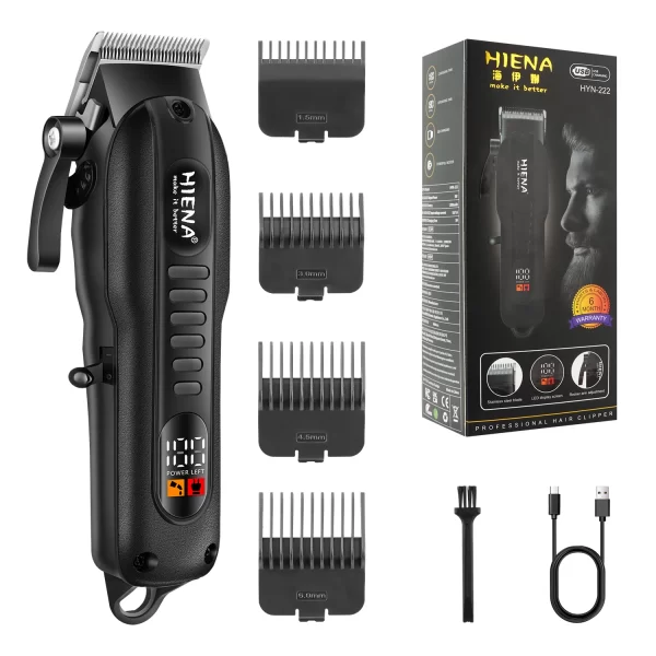 HIENA hair clipper Shaver Professional electric scissors push Barber shop hair trimmers Hair cutting machine trimmer for men - Imagem 9