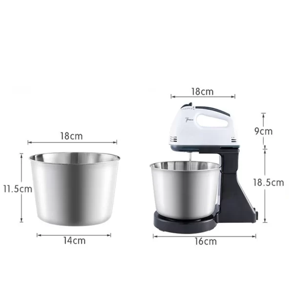 110V/220V Stand Food Mixers Kitchen Electric Food Blender Desktop Egg Whisk Cream Cake Dough Kneader Milk Frother Food Processor - Imagem 6