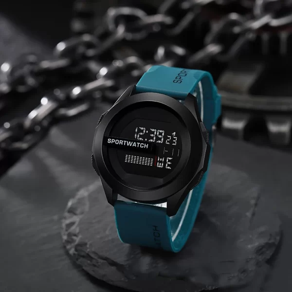 POSHI Sport Watch for Man Luxury Digital Wristwatch Stopwatch Luminous with Date Week Original Waterproof Clock free shipping - Imagem 10