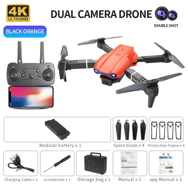 QJ E99 K3 Pro HD 4k Drone Dual Camera High Hold Mode Foldable Mini WIFI Aerial Photography RC Quadcopter Toys Helicopter Dron - Imagem 20