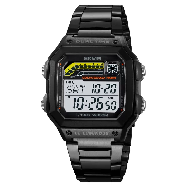 Skmei Men Military Countdown Chrono Stopwatch Wristwatch 5Bar Waterproof Alarm Clock Back Light Digital Sport Watch Reloj Hombre - Imagem 10
