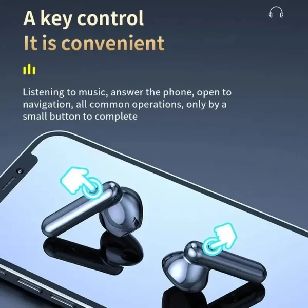 Fones de ouvido intra-auriculares Bluetooth sem fio K40 TWS com tela digital e estéreo de baixa latência para entretenimento e jogos - Imagem 5