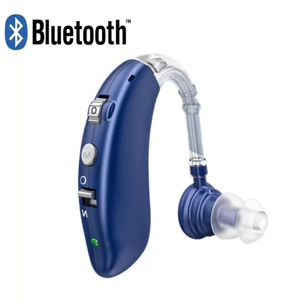 Rechargeable Digital Hearing Aid Adjustable Tone Best Sound Amplifier Portable Deaf Elderly BTE Hearing Aid - Imagem 16