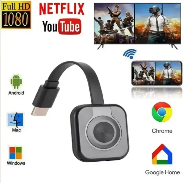 VIKEFON WiFi Receiver Video Transmitter Phone Projector HDMI Mirroring Screen Display Adapter For iOS Android PC TV Receiver - Imagem 2