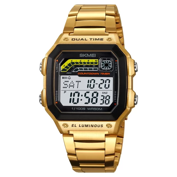 Skmei Men Military Countdown Chrono Stopwatch Wristwatch 5Bar Waterproof Alarm Clock Back Light Digital Sport Watch Reloj Hombre - Imagem 8