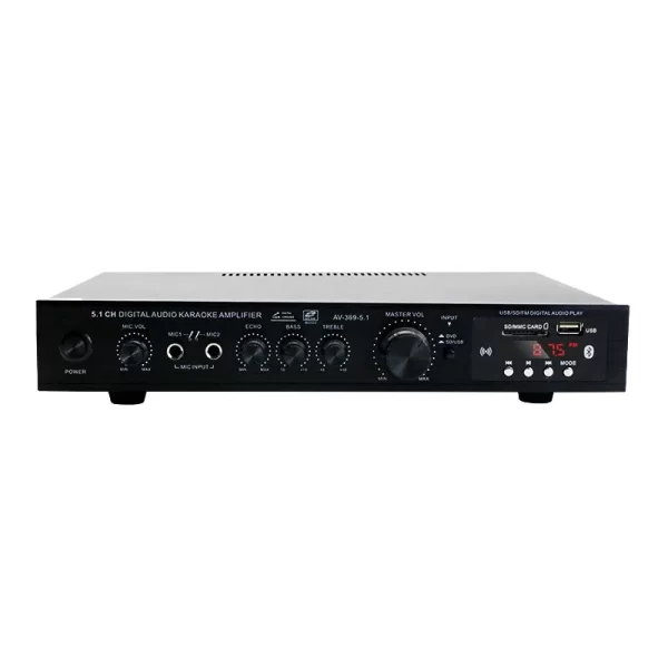 Bluetooth 5.1 Stereo Audio Amplifier Receiver 6 Channel Home Theater Audio Stereo System Components Home Amplifier FM Radio - Imagem 6