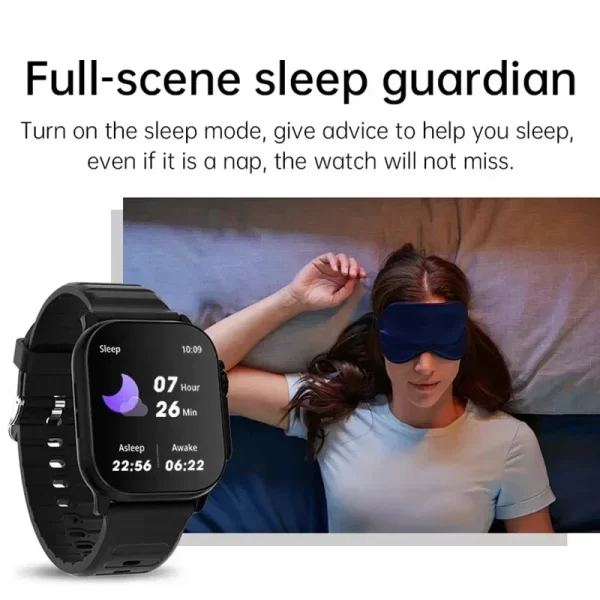 LAXASFIT T900Ultra Smartwatch Bluetooth Talk Smartwatch Message Alert Heart Rate Monitor Sports Watch for Android IOS Men Women - Imagem 6