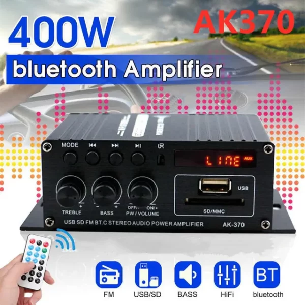 AK380/G8/AK370/AK270/AK170 800W 12V Home Car Hifi Power Amplifier Stereo BASS Audio Amp Speaker Class D Car Home Sound Power Amp - Imagem 8