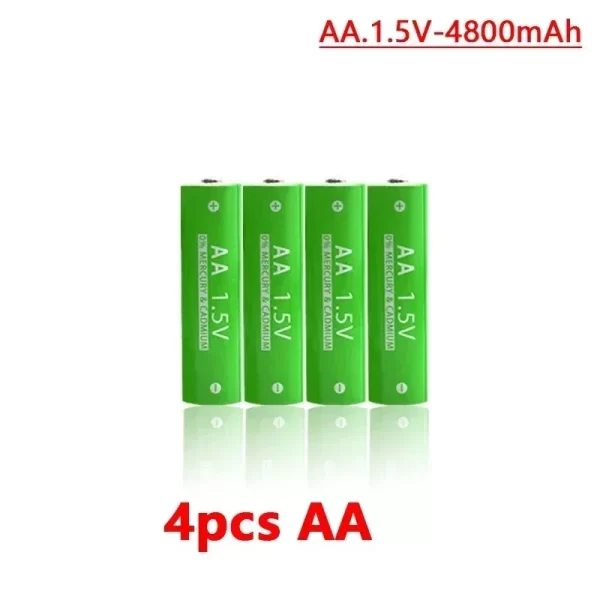 1.5V Rechargeable AA  AAA 4.8-3.8Ah Battery For Torch Toys Clock MP3 Player Replace Ni-Mh Battery Delivery within 15-25 days - Imagem 12