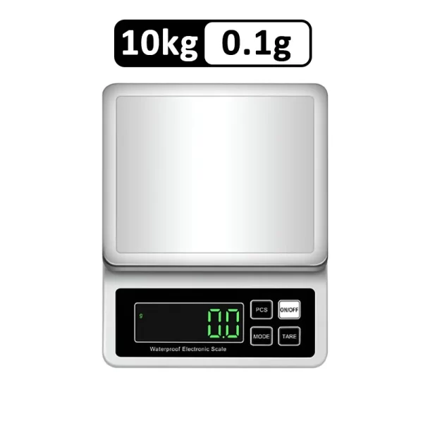 Fully Waterproof Kitchen Scale USB 0.1g/1g High Precision Electronic Balance 304 Stainless Steel Scales with Counting Function - Imagem 12