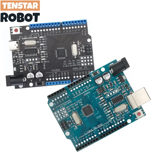 Development board  for UNO R3 CH340G+MEGA328P SMD Chip 16Mhz For Arduino UNO R3 USB CABLE ATEGA328P One set