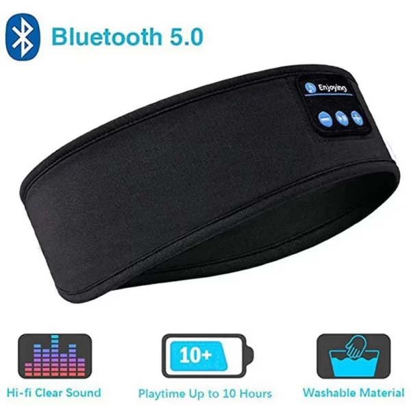 Bluetooth Wireless Headphones Sleep Eye Mask Headset Soft Elastic Comfortable Sports Headband Bluetooth Music Earphone - Imagem 8