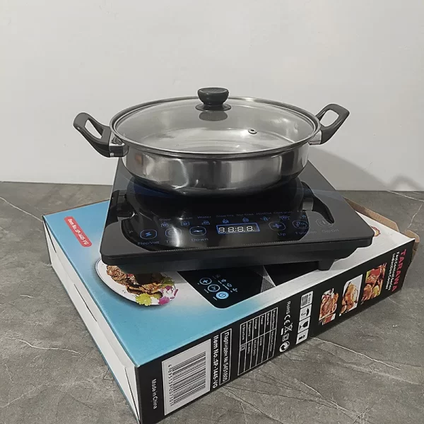 Fogão de indução para uso doméstico, multifuncional, de alta potência, para fritar, estufar e cozinhar - Imagem 8