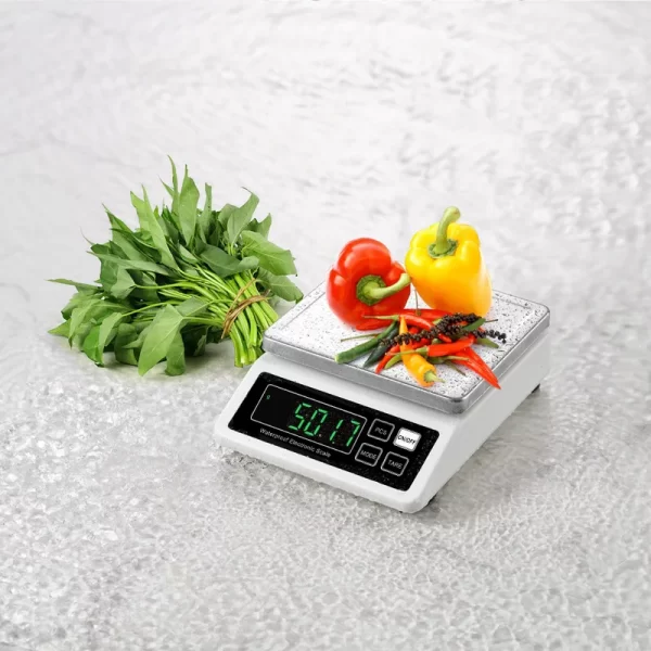 Fully Waterproof Kitchen Scale USB 0.1g/1g High Precision Electronic Balance 304 Stainless Steel Scales with Counting Function - Imagem 5