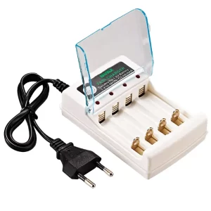 R$ 17,99R$ 46,1461% de desconto
Compra internacional, +R$ 9,04 de imposto estimado 
Carregador de pilhas AA/AAA com 4 compartimentos 220V para bateria recarregável de 1,2V, carregador rápido com adaptador de proteção de capa, acessório