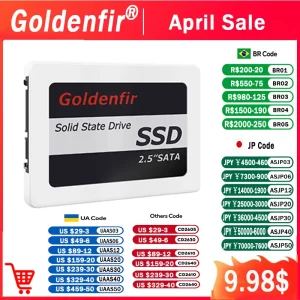 Goldenfir 2.5 SSD 128GB  256GB  512GB  1TB SATA3 Internal Solid State Drives SATAIII 6GB/S Hard Disk