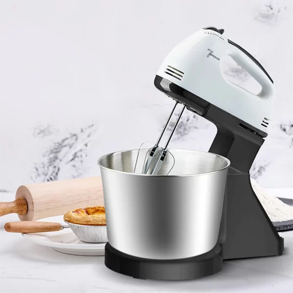110V/220V Stand Food Mixers Kitchen Electric Food Blender Desktop Egg Whisk Cream Cake Dough Kneader Milk Frother Food Processor - Imagem 5