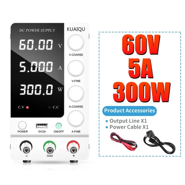 30V 10A DC Fonte de alimentação com display digital ajustável Mini fontes de alimentação de laboratório Regulador de tensão 60V 5A 120V 3A 32V 6A - Imagem 12
