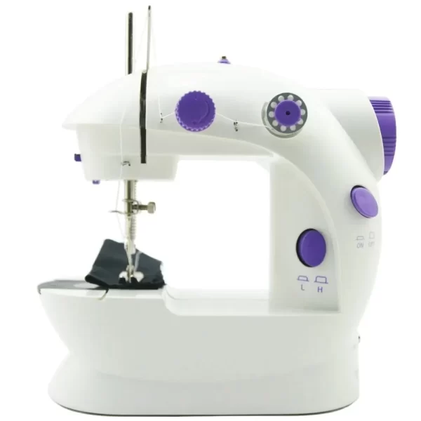 Máquina de costura doméstica 202Mini Máquina de costura portátil com cortador de luz Pedal Máquina de costura portátil com luz noturna