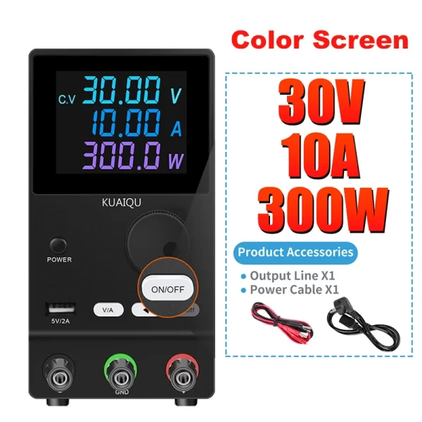 30V 10A DC Fonte de alimentação com display digital ajustável Mini fontes de alimentação de laboratório Regulador de tensão 60V 5A 120V 3A 32V 6A - Imagem 18