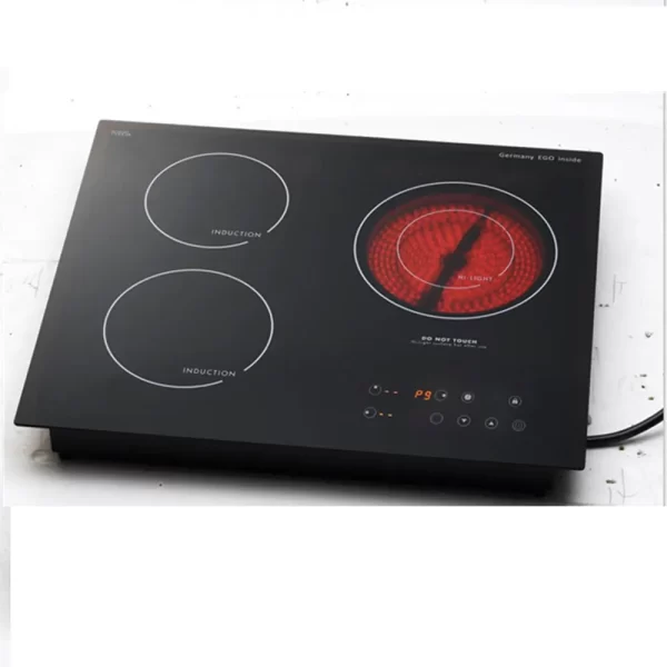 Embedded Cooktop Stove Electric Ceramic Cooker Threer-head Electric Stove Integrated  High Power Ceramic Cooker Hob - Imagem 3