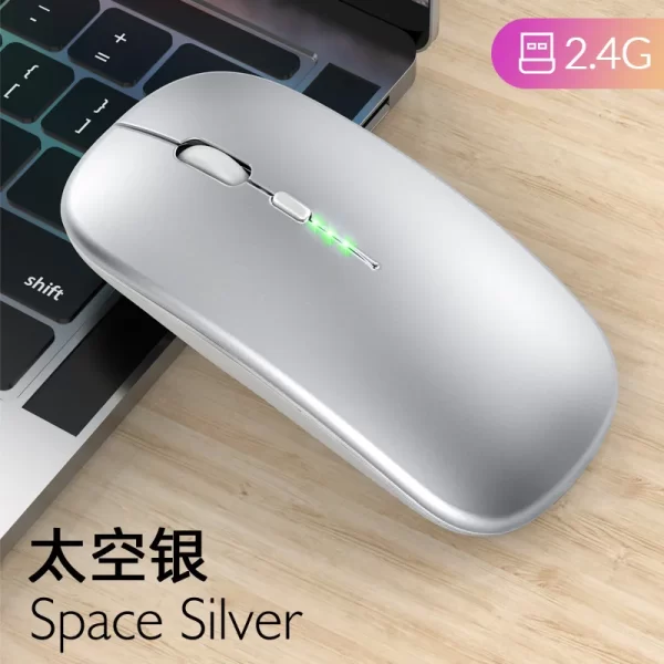 Wireless Mouse RGB Rechargeable Bluetooth Mouse 2.4G Silent Mause Ergonomic Mini Mouse USB Optical Mice For PC laptop Computer - Imagem 21
