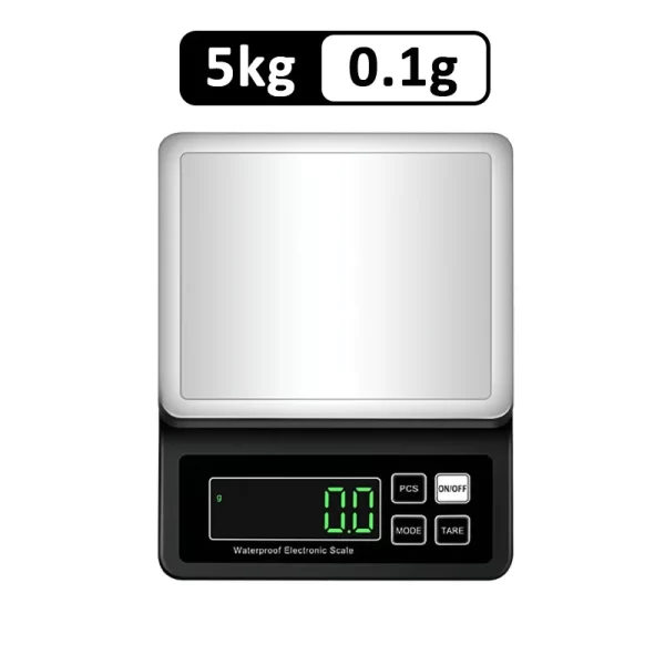 Fully Waterproof Kitchen Scale USB 0.1g/1g High Precision Electronic Balance 304 Stainless Steel Scales with Counting Function - Imagem 16