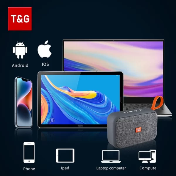 Speaker TG506 Portable Mini Wireless Soundbar Bluetooth 5.0 Outdoor Indoor HIFI Loudspeaker Support TF Card FM Radio Waterproof - Imagem 4