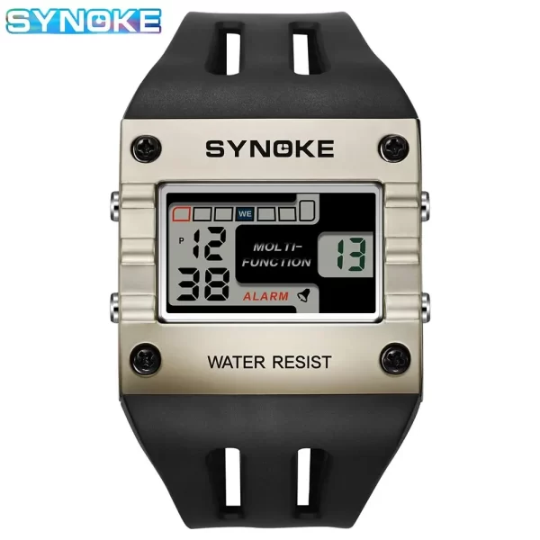 SYNOKE Digital Watch Men Sports Electronic Watch Waterproof Night Glow Large Screen Square Student Watch Outdoor New Color Trend - Imagem 8